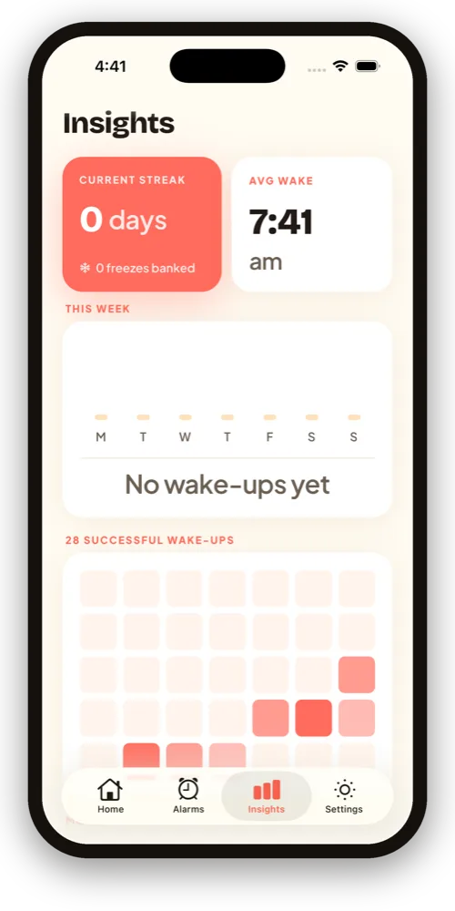 Daybreak — Insights & streaks