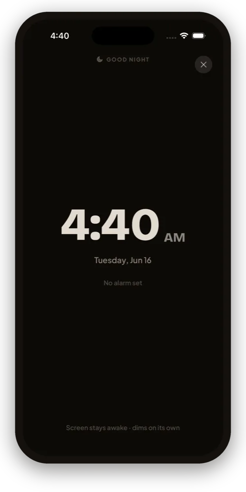 Daybreak — Nightstand mode